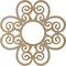 Ekena Millwork Cohen Wood Fretwork Pierced Ceiling Medallion, Hickory, 36"OD x 12 1/4"ID x 1/4"T CMWP36X36X0250COHI - alternate 3